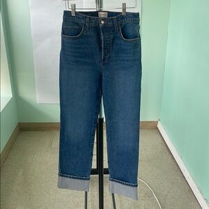 Favorite Daughter Blue Straight Leg Jeans